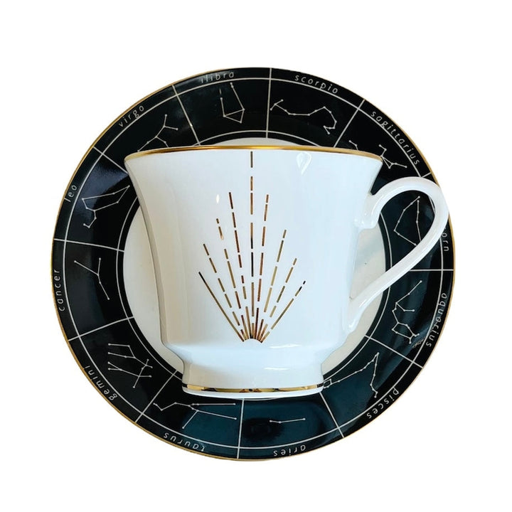 Astrological Lady Tea Cup & Saucer