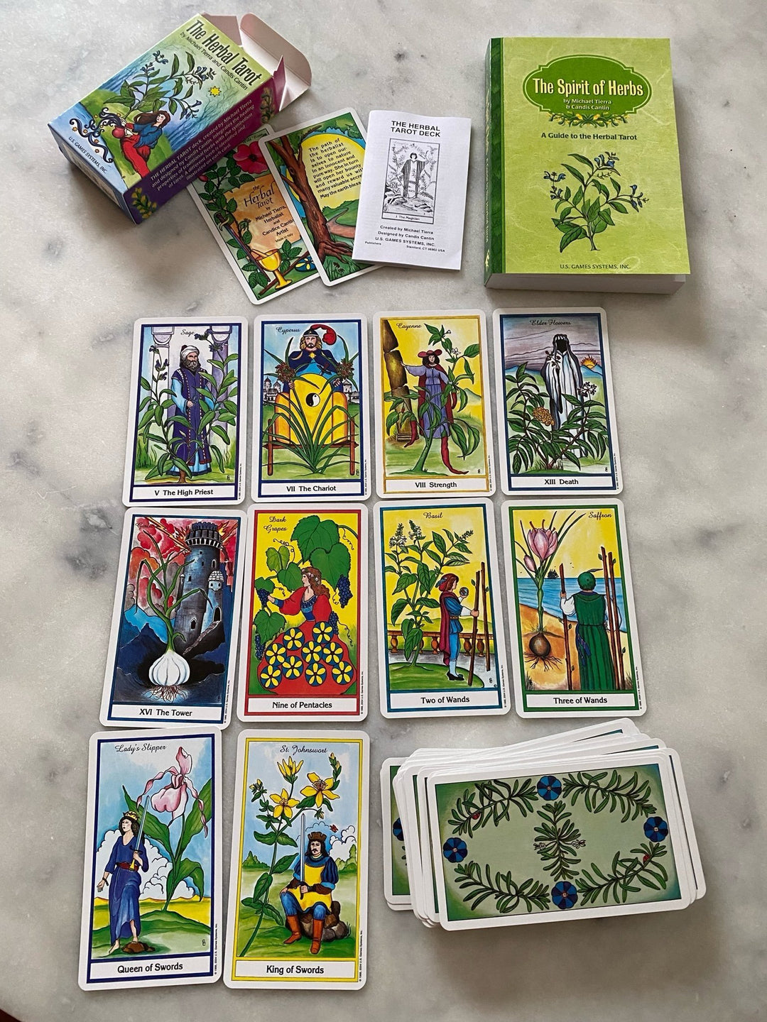 The Herbal Tarot + The Spirit of Herbs Guide to the Herbal Tarot