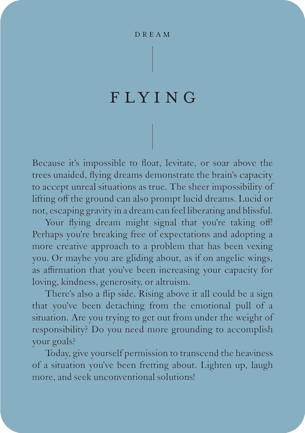 The Little Deck of Dreams: What Your Sleeping Mind Is Telling You About Your Waking Life