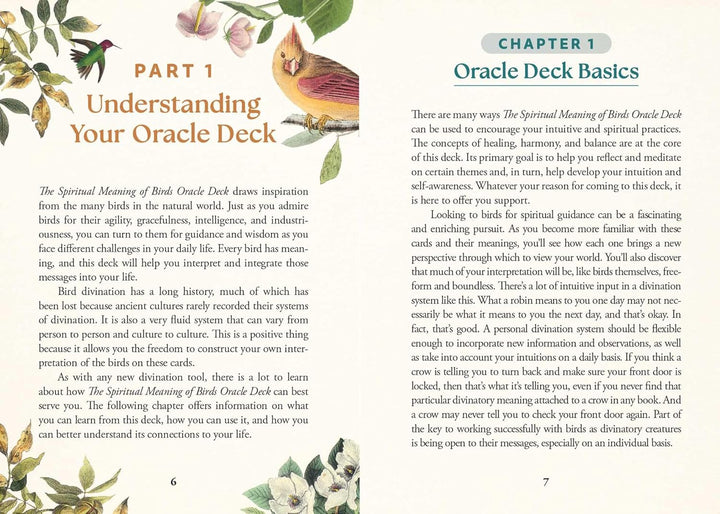 The Spiritual Meaning of Birds Oracle Deck
