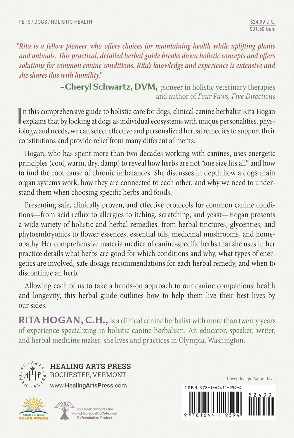 The Herbal Dog: Holistic Canine Herbalism Applications and Practice