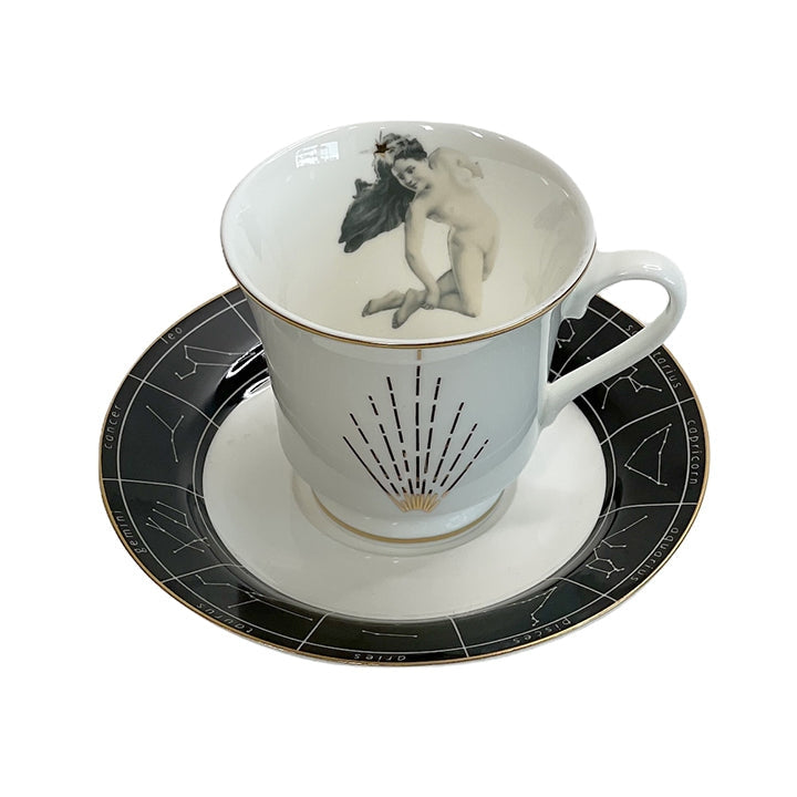 Astrological Lady Tea Cup & Saucer