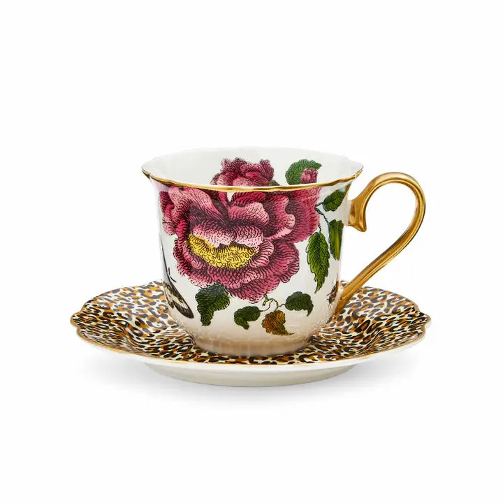 Creatures of Curiosity Leopard Teacup and Saucer