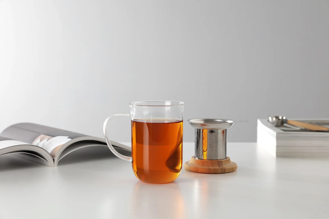 Tasse à thé en verre équilibrée Viva Minima (17 oz)