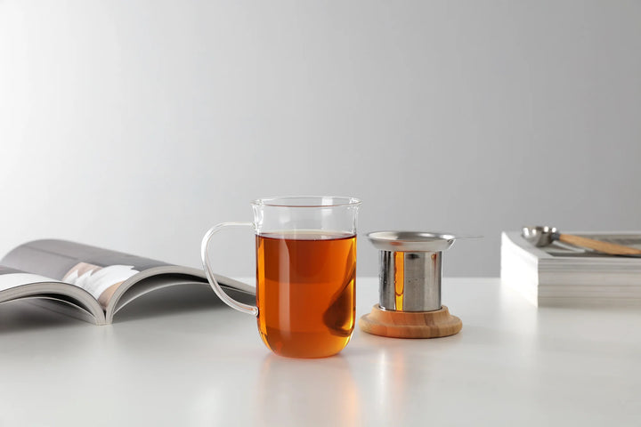 Tasse à thé en verre équilibrée Viva Minima (17 oz)