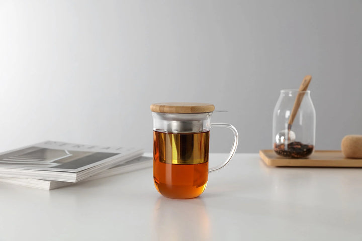 Tasse à thé en verre équilibrée Viva Minima (17 oz)