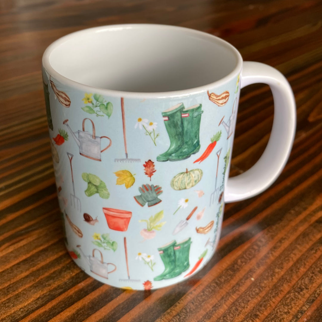 The Butterfly & Toadstool Ceramic Garden Mug