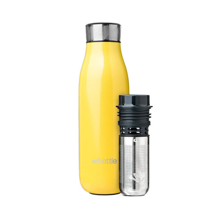 01Liv - wBottle Reusable Tea Flask/Water Bottle (Soft Yellow)