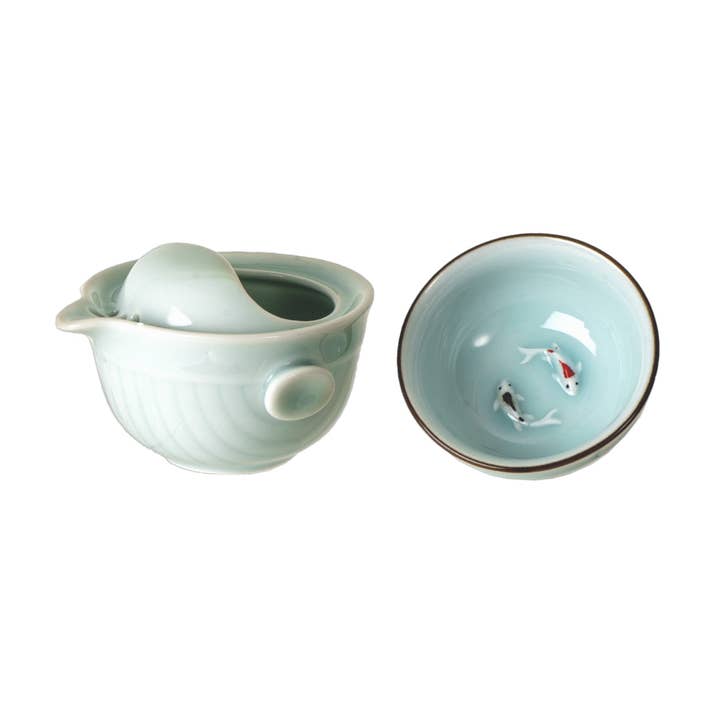 Koi Fish Gongfu Tea Set (6 oz)