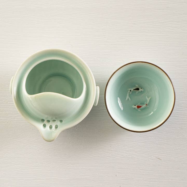 Koi Fish Gongfu Tea Set (6 oz)