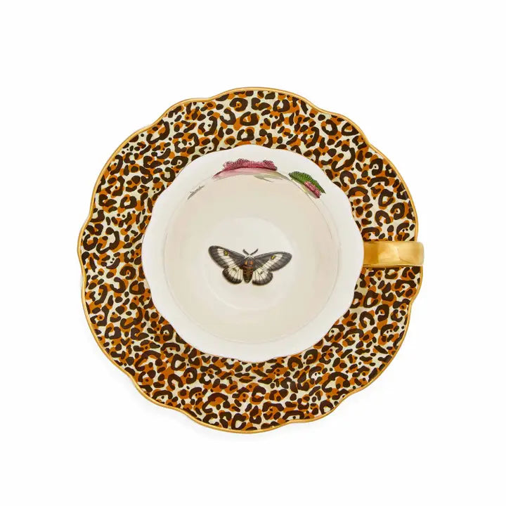 Creatures of Curiosity Leopard Teacup and Saucer