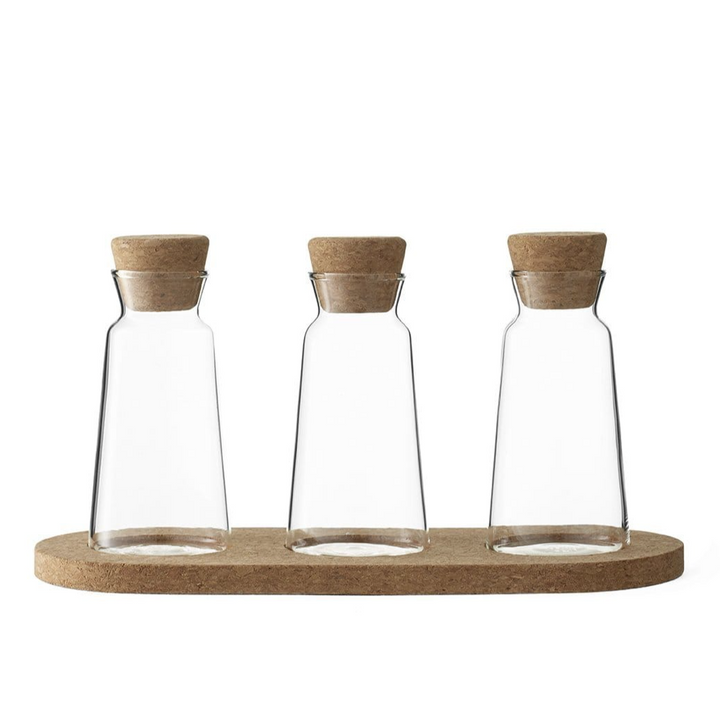 VIVA - Cortica, Trio of Glass Bottles