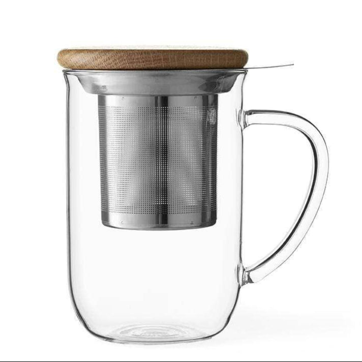 Tasse à thé en verre équilibrée Viva Minima (17 oz)